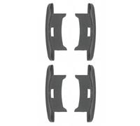 cyclingcolors 4x Embout guidage de lame de volet roulant en PVC noir Coulisse Maintien Treuil Fenêtre Store Ouverture Fermeture Tablier, pour lame alu de 55 x 13mm