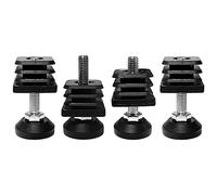 4x embout rentrant carré 22 x 22 mm avec vis de réglage pied meuble chaise étagère table G