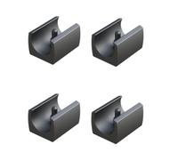 cyclingcolors 4X Embout Tube Rond Pied Meuble Patin Chaise Table Plastique Noir à enfoncer protège Sol parquet (D1 (mm) : 23-25)