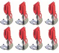 cyclingcolors 4x Fixation clip pour évier 30 x 42mm acier inoxydable et plastique rouge Franke Cuisine Pince Accessoire Pièce Rechange Lavabo (Lot de 2)