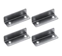 cyclingcolors 4x Gâche équerre à visser 36 x 10mm en acier finition nickelée Serrure Verrou Porte Meuble Came Batteuse