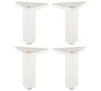 cyclingcolors 4X Pied de Meuble 30 x 30 mm Hauteur 120 mm Aluminium réglage 15 mm Support Universel canapé Armoire Cuisine Salle de Bain, Chrome Mat