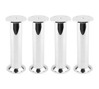 cyclingcolors 4X Pied de Meuble 32 mm Hauteur 150 mm Aluminium réglage 10 mm Support Universel canapé Armoire Cuisine Salle de Bain, Chrome Brillant