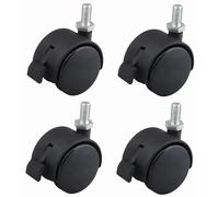 cyclingcolors 4x roulette de meuble 40mm pivotante avec frein noir nylon fixation par vis M8x15 charge 40kg / roue