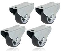 cyclingcolors 4x roulette meuble 30mm caoutchouc soft anti rayure capacité 30kg par roue gris universelle mini rouleau