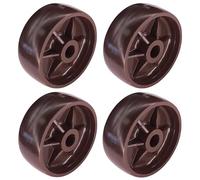 cyclingcolors 4x Roulette plastique rigide marron foncé 38mm universelle galet poulie roue rouleau meuble porte coulissante tiroir lit placard