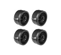 cyclingcolors 4x Roulette plastique rigide noir 30mm universelle galet poulie roue rouleau meuble porte coulissante tiroir lit placard