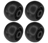cyclingcolors 4x Roulette plastique rigide noir 40mm universelle galet poulie roue rouleau meuble porte coulissante tiroir lit placard