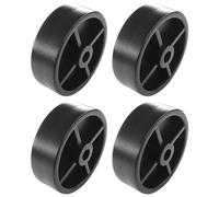 cyclingcolors 4x Roulette plastique rigide noir 45mm universelle galet poulie roue rouleau meuble porte coulissante tiroir lit placard