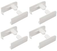 cyclingcolors 4x support de façade blanc pour tiroir intérieur avec reling frontal rond coulisse meuble cuisine