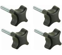 cyclingcolors 4x vis étoile M6 x 30 bouton moleté manœuvre tête plastique oreille