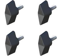 cyclingcolors 4x vis papillon M5 x 20 tête plastique tige acier bouton manœuvre