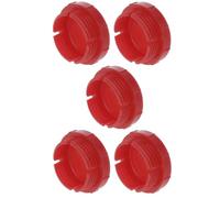 cyclingcolors 5x Bouchon anti-poussière filetage mâle type métrique en plastique rouge Embout Raccord Capuchon Protection Tuyau Hydraulique Tube, diamètre filetage 14mm pas de vis 1,50mm