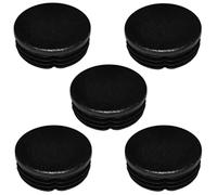 cyclingcolors 5x Bouchon embout de tube rentrant rond noir plastique cache trou pied de chaise table meuble outillage (Ø40mm)