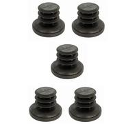 5x embout de tube rond rentrant pied chaise diamètre d = 15mm 16mm meuble table plastique noir patin Noir G