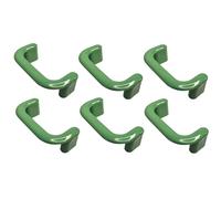 cyclingcolors 6x Poignée de meuble entraxe 64 mm plastique placard porte cuisine armoire tiroir buffet maison, vert