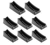 cyclingcolors 8X Embout Plastique Noir Patin Pied Chaise Cantilever Tube Rond pour extrémité incurvée Meuble Protection Fauteuil Guide Angle, 32mm