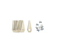 cyclingcolors 9X vis + Lame Robot Tondeuse Compatible avec Bosch Indego (49mm x 19mm x 1,0mm) F016 800 321