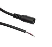 cyclingcolors Câble alimentation 2m souple ruban LED avec fil électrique noir + rouge et prise connecteur jack femelle étanche transformateur