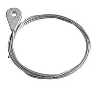 cyclingcolors Cable souple tondeuse 1.5 mm 2.5 m avec tête oeillet Ø6.5 mm motoculture tracteur commande accélérateur
