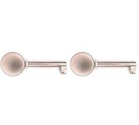 cyclingcolors e meuble 70mm rond plein nickelé mat serrure design contemporain décoration armoire (Lot de 2)