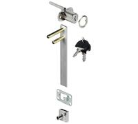 cyclingcolors Fermeture pivotante centrale avec cylindre à paillettes meuble porte rosace clé tringle guide blocage serrure verrou meuble porte