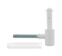 cyclingcolors Gond de volet battant plastique + acier inox butée arrêt roulant Fenêtre, blanc