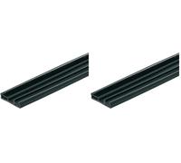 cyclingcolors Joint isolation porte d'entrée pare-fumée DIN 18095 largeur 12mm Calfeutrage Isolant Protection Etanchéité Profil Flexible Souple Deventer, silicone noir 1 mètre (Lot de 2)
