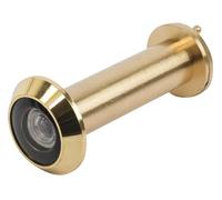 cyclingcolors Judas pour porte d'entrée, Ø 14 mm, jusqu'à épaisseur de porte 80 mm, laiton poli