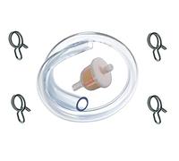 cyclingcolors kit essence universel 5mm - 6mm : durite + 4x collier + filtre carburant tondeuse tracteur moto scooter mobylette