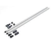 cyclingcolors reling rail rond supérieur 550mm, gris, ensemble, coulisse, tiroir, meuble