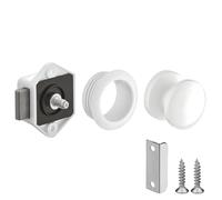cyclingcolors Serrure verrou avec bouton Push-lock mini poussoir axe 15mm poignée rosace idéal bateaux caravanes camping car van fermeture sans lanc