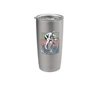 CYCLISTE DE COURSE RAPIDE EN VERT ROUGE BLEU Gobelet isotherme en acier inoxydable double paroi