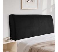 CYCMACO Velours Housses De Tête De Lit Universelle 90cm, Noir | Extensible Housse De Protection De Tête De Lit, Anti-Poussière Moderne Lavable, Utilisé sur La Plupart des Têtes De Lit