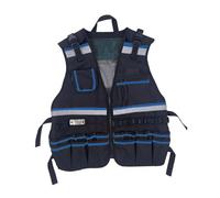 CYDZSRA Gilet de Travail pour électricien avec de Multiples Options de | Idéal pour les travaux manuels et le travail du bois. Gilet robuste et durable. Sacoche à outils pour électricien.