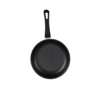 CYDZSRA Mini poêle à œufs antiadhésive ronde, poêle à frire, cuiseur, grill portable : une option idéale pour cuisiner facilement lors de fêtes de, Noir, 25 cm