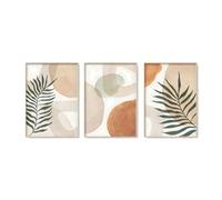 CYDZSRA Une décoration murale élégante rehausse le décor de la salle de | grâce à ses formes abstraites uniques à l'aquarelle et ses motifs botaniques sophistiqués.