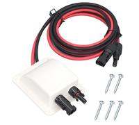 CYIOU Presse Fil Étoupe Panneau Solaire Double Passe Toit Camping Car IP68 | ABS Entrée Cable Solaire avec Câble D'extension de 2 M pour Panneaux Solaires Camping Car Projet