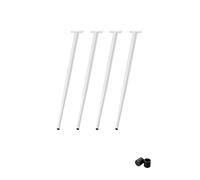 CYJAZNHH Cône Conique Multicolore des Jambes 20-72cm De Fourrure en Métal du Milieu du Siècle Paquet De 4 for des Meubles(Weiß,55cm(21.6in))