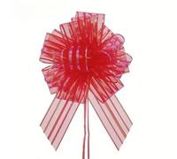 CYJAZNHH Nœuds À Tirer en Organza ABS, Ruban, Emballage Cadeau, Multicolore, Paquet De 3/5/10(Rosso,3PCS)