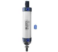 Cylindre à air pneumatique, mini-cylindre à double effet à tige simple MAL 32 mm, cylindre en alliage d'aluminium G1/8 pour l'indexation du montage, la commutation de soupape(75mm)