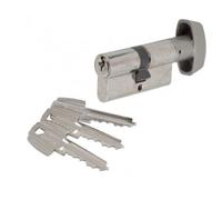 Cylindre à bouton nickelé TE5 TESA 60mm - B30x30mm - variure MV1 56698B - T5AB3030N