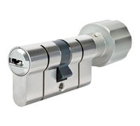 Cylindre à bouton P6PS PréSnap Varié - 30 x 30 mm - Bouton 30 mm - Laiton nickelé - ABUS - 5017699-01