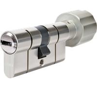 Cylindre à bouton P6PS PréSnap Varié - 40 x 30 mm - Bouton 30 mm - Laiton nickelé - ABUS - 5017699-19