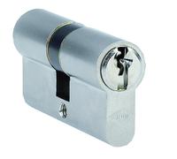 Cylindre à double entrée 30 x 30 mm laiton nickelé CISA 831007-02-0A