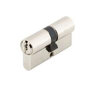 Cylindre à double entrée 5 goupilles 5G débrayable laiton nickelé 30x30mm - - C100010D