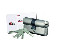 Cylindre à double entrée IS R6 40x40mm nickelé - ISEO - 880940409..5