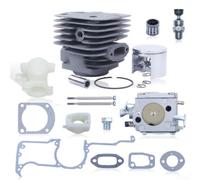 Cylindre à gros alésage en acier pour carburateur à piston pour tronçonneuse 272 268 266SE 52 mm avec joint de soupape