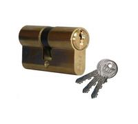 Cylindre City ISEO 40x40mm laiton poli - varié V03 KCF005503 - 520940407V03