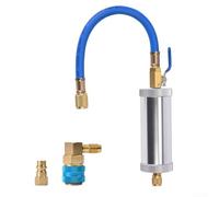Cylindre de charge CA léger en alliage d'aluminium bleu léger (OF003+QC13L+ | Boîtier compact de 35 cm, rangement facile dans la boîte à outils, portable pour mécanicien mobile, finition bleue